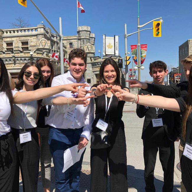 CJPAC Generation program participants outside the Royal Canadian Mint in Ottawa.